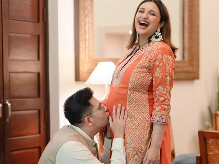 Actress Parineeti Chopra MP Raghav Chadha wishes her a happy birthday, pregnancy photo update | परिणीति चोपड़ा के अनसीन बेबी बंप PHOTOS: बर्थडे पर पति राघव चोपड़ा ने शेयर किए, एक्ट्रेस ने बेटे को दिया है जन्म – Chandigarh News