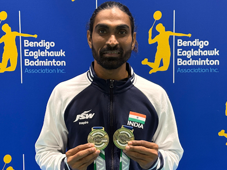 Australia Para Badminton Medal 2025; Sukant Kadam Mansi Joshi | India | ऑस्ट्रेलिया पैरा बैडमिंटन में भारत ने 11 मेडल जीते: 8 गोल्ड और 3 सिल्वर शामिल ; प्रमोद भगत-मानसी ने दो-दो गोल्ड जीते