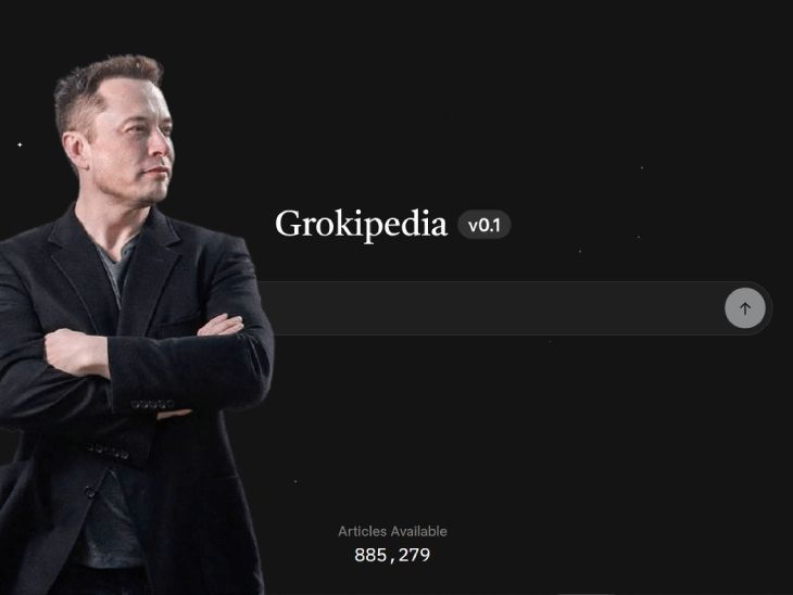 मस्क का ग्रोकिपीडिया: एआई तकनीक से विकिपीडिया को मिलेगी चुनौती? Elon Musk's Xai Launches Grokipedia news image