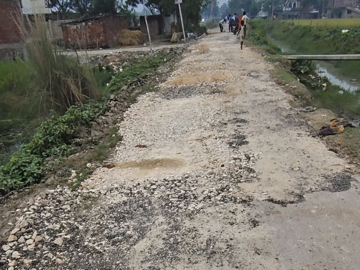 Lala Ka Pura Canal Road in Anapur damaged