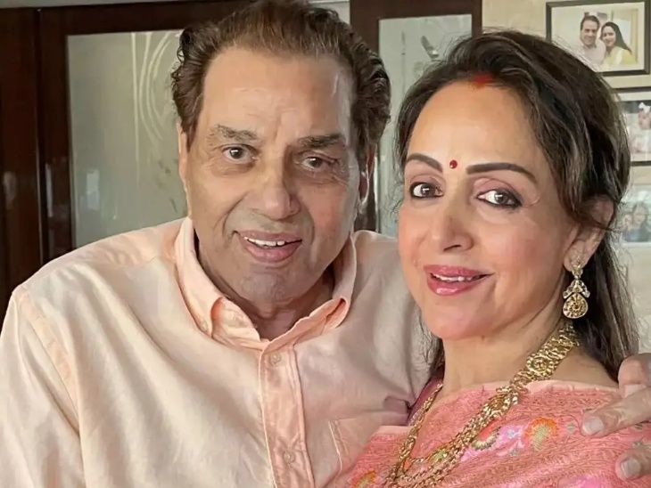 हेमा मालिनी ने धर्मेंद्र की हेल्थ पर दिया अपडेट:हाथ जोड़कर भगवान का शुक्रिया अदा किया; सांस लेने में हुई थी तकलीफ, ICU में थे भर्ती