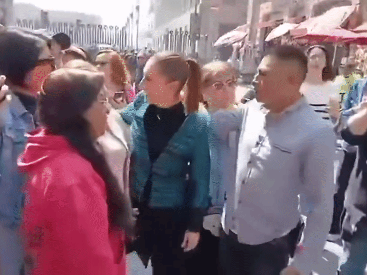 Mexico President Claudia Sheinbaum Man tries to kiss | मेक्सिको की राष्ट्रपति को जबरदस्ती किस करने की कोशिश- VIDEO: नशेड़ी आदमी ने कमर पर भी हाथ रखा, सिक्योरिटी गार्ड ने तुरंत दूर हटाया