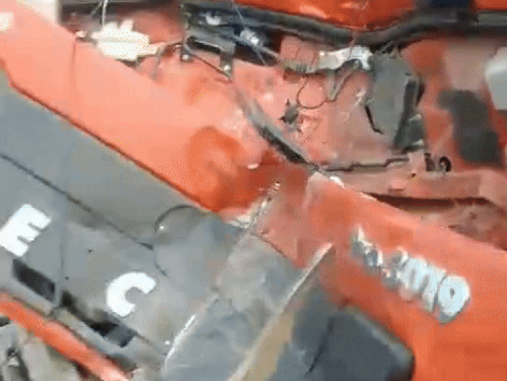 नूंह में खड़े ट्रेलर में मारी कंटेनर ने टक्कर:  अजमेर के परिचालक की मौत,फरीदाबाद से माल भरकर नागपुर जा रहे थे – Nuh News