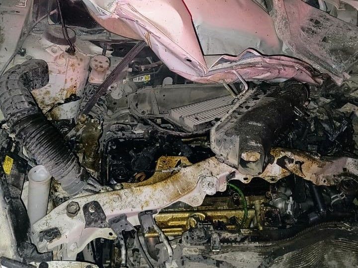 The young man and woman travelling in the car died on the spot. | कार में सवार युवक-युवती की मौके पर ही मौत: आगे चल रहे ट्रेलर के अचानक ब्रेक लगाने से हुआ हादसा, पुलिस जांच में जुटी – Ajmer News