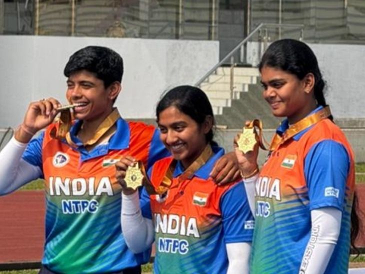 Asian Archery 2025 Medalist; India Compound Team | Dhaka News