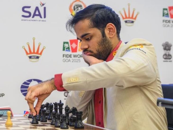 भारत के अर्जुन शतरंज विश्व कप क्वार्टरफाइनल में पहुंचे: आर्मेनिया के अरोनियन को हराया, चीन के वेई यूई को हराया