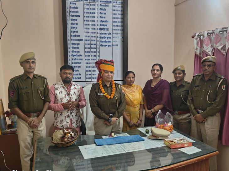 Napasar police station CI Sushma Shekhawat took charge.