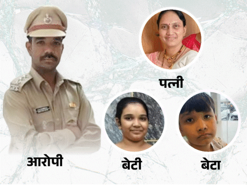 फॉरेस्ट-अधिकारी ने की थी पत्नी और दो बच्चों की हत्या:  क्वार्टर के पीछे गड्ढा करवाकर तीनों को दफनाया, गुजरात के भावनगर की घटना