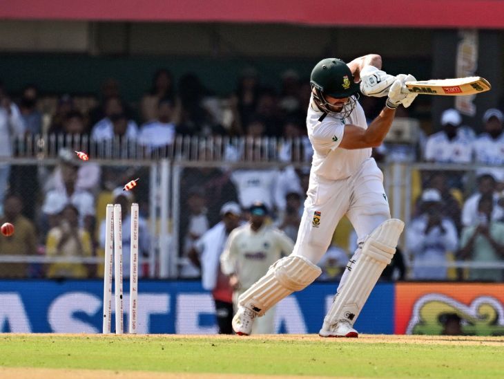 गुवाहाटी टेस्ट का दूसरा दिन आज: दक्षिण अफ्रीका ने 6 विकेट खोए, मुथुसामी और वेरेन ने पारी को आगे बढ़ाया; कुलदीप को मिले 3 विकेट