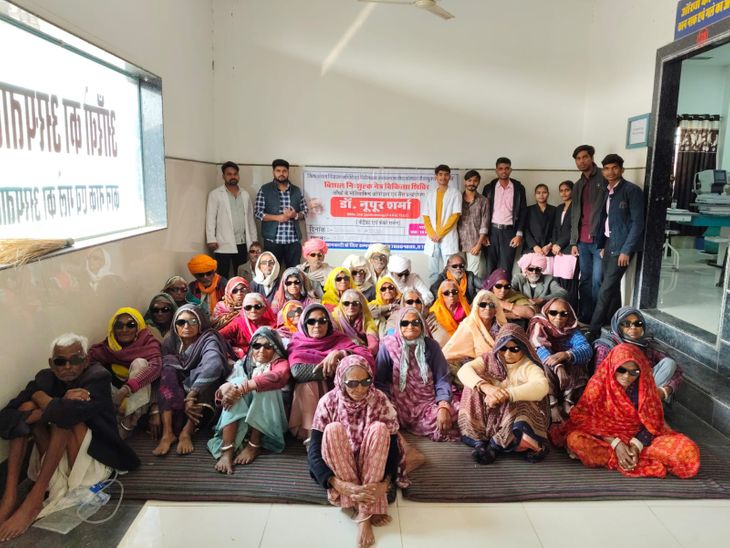 Eye camp at Nirodhdham in Aklera