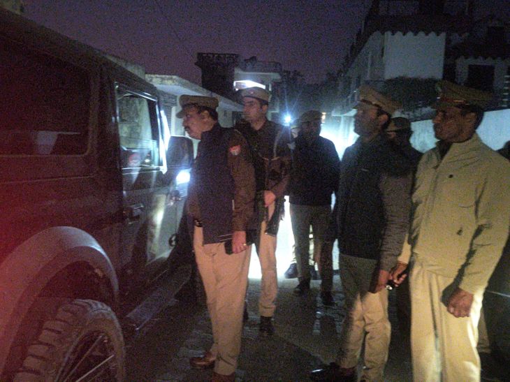 Ramraj police conducted foot patrolling in the area