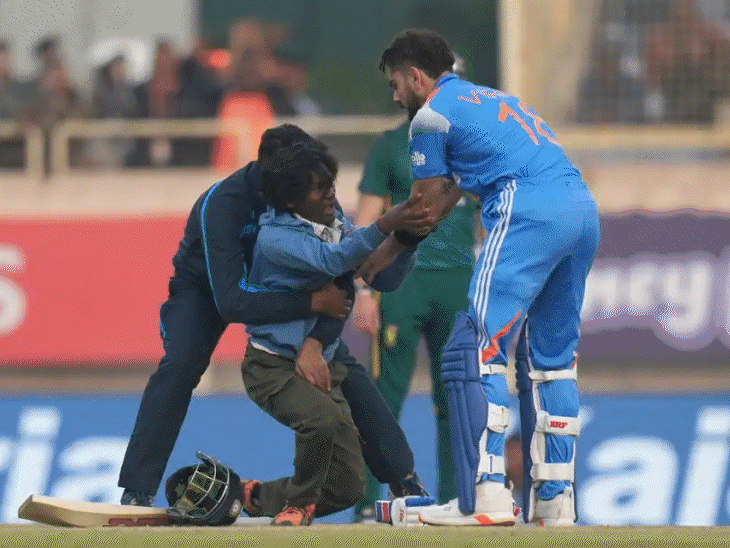 कोहली का चौके के साथ शतक, भीड़ ने छुए पैर: ब्रेविस का फ्लाइंग कैच, हर्षित का आक्रामक जश्न, ओस से बदली गेंद; क्षणों