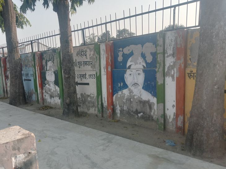 The pictures of patriots at the Chauri Chaura memorial are in a ...