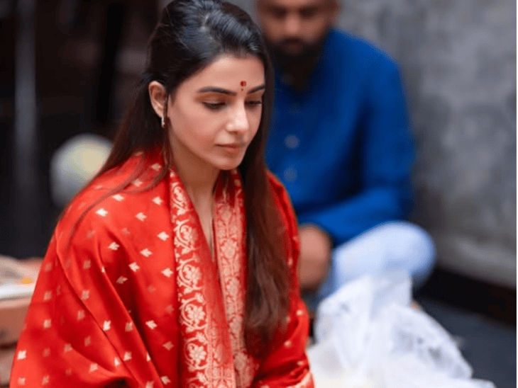 सामंथा रुथप्रभू ने की डायरेक्टर राज निदिमोरू से शादी:कोयम्बटूर के मंदिर में हुईं रस्में, 30 मेहमान शामिल हुए; 2022 में लिया था नागा चैतन्य से तलाक