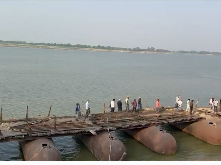 Construction of pontoon bridge over Ganga River begins in Bara | बारा ...