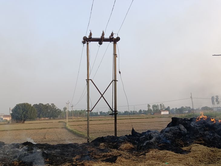 short circuit caused electric wire burn