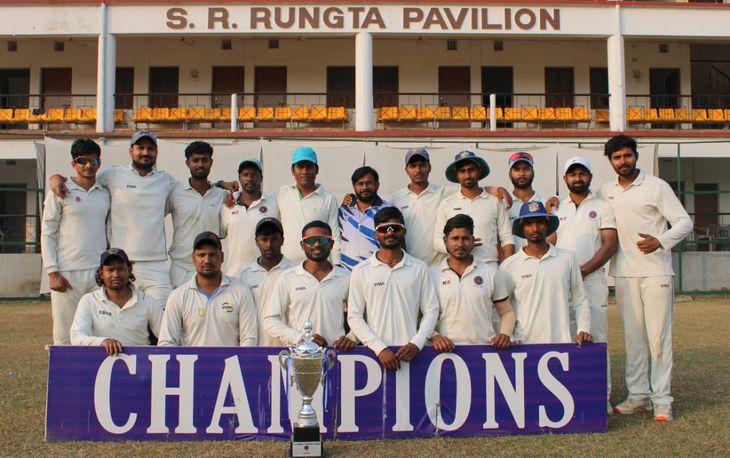 SR Rungta Group became the champion by defeating Jagannathpur Cricket Club.
