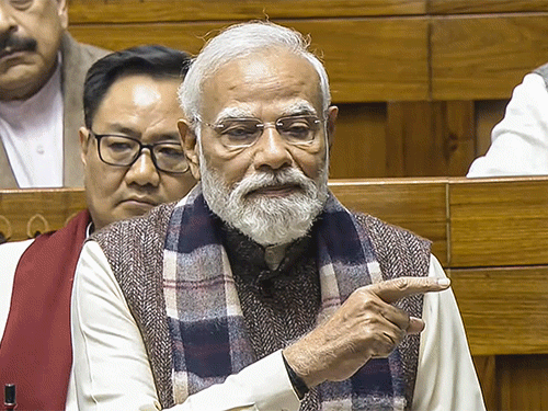 मोदी बोले- कांग्रेस ने वंदे मातरम् के टुकड़े किए:60 मिनट के भाषण में 13 बार कांग्रेस, 7 बार नेहरू और 3 बार जिन्ना का जिक्र- INA NEWS