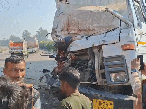 Two people, including a woman, died in road accidents in Kanpur.