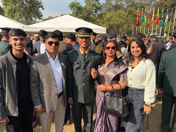 Akhilesh Singh from Ranikhet became a lieutenant in the Indian Army.