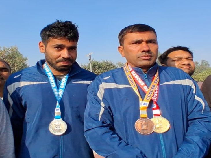 भिवानी के 2 खिलाड़ियों ने बिहार में जीते 6 मेडल: सिविल सर्विस एथलेटिक्स चैंपियनशिप में दिखाया दम, लौटने पर हुआ जोरदार स्वागत