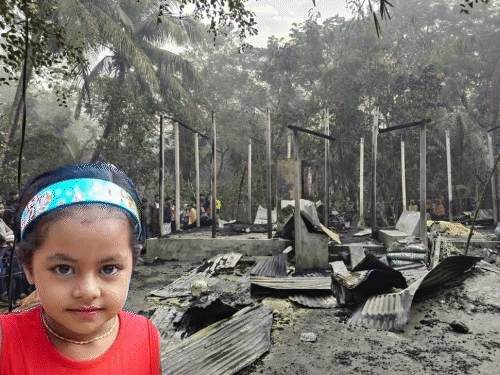 Bangladesh: BNP Leader’s House Set on Fire, 7-Year-Old Girl Killed in Lakshmipur | बांग्लादेश हिंसा- 7 साल की बच्ची को जिंदा जलाया: BNP नेता के घर में आग लगाई, तीन झुलसे; कल हिंदू युवक को जलाया था