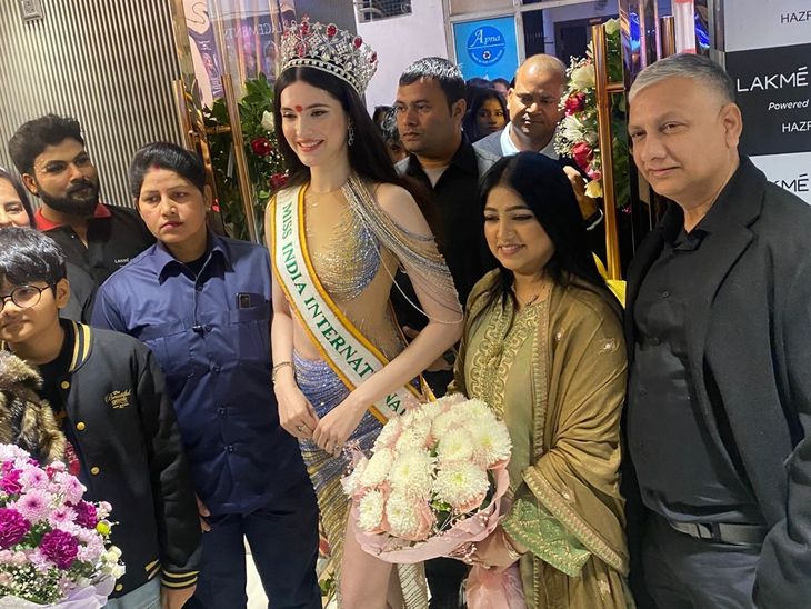 Miss India International Rusha Sindhu arrives in Lucknow