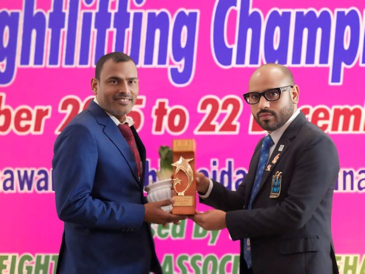Sugauli's Mohammad Rustam Alam honored in weightlifting