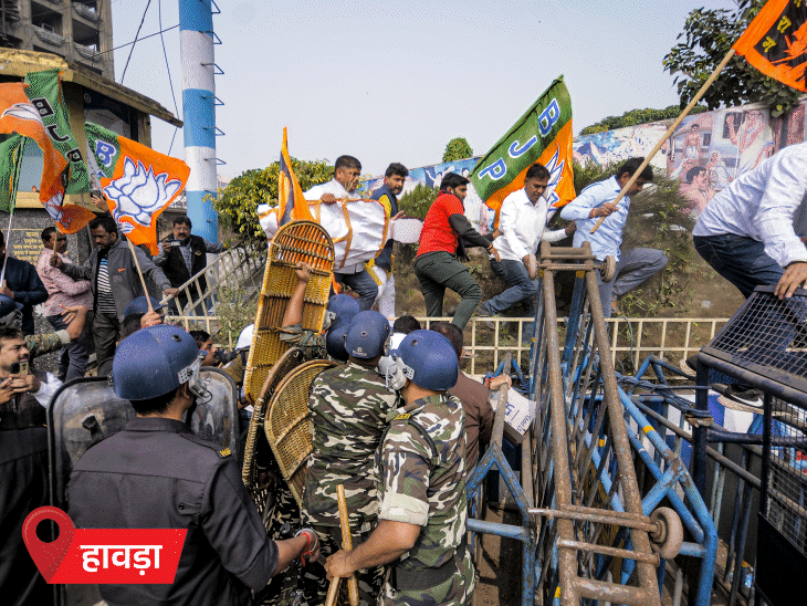 Bangladesh Hindu Youth Killing Sparks Protests Across Indian States | बांग्लादेश में हिंदू युवक की हत्या, 5 राज्यों में प्रदर्शन: बंगाल में भाजपा कार्यकर्ताओं-पुलिस के बीच झड़प, जम्मू में एक घंटे हाईवे बंद
