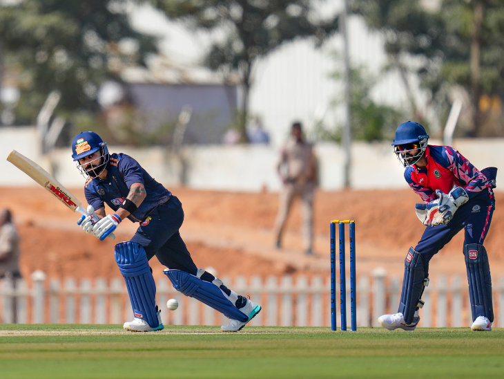 कोहली का विजय हजारे में धमाका! रेलवेज के खिलाफ फिर दिखाएंगे जलवा [क्रिकेट] Kohli Likely Play Vijay news image