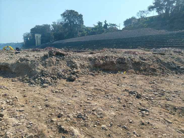 Disturbance of the natural structure of Kankar Ghat in Narmadapuram ...