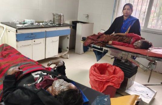 Two children were burnt by high tension wire while flying kites, their ...