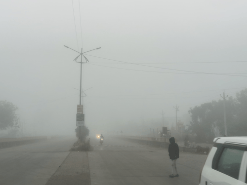 झालावाड़ में शीतलहर से जनजीवन प्रभावित:  सुबह छाया घना कोहरा, विजिबिलिटी 50 मीटर से भी कम रही – jhalawar News