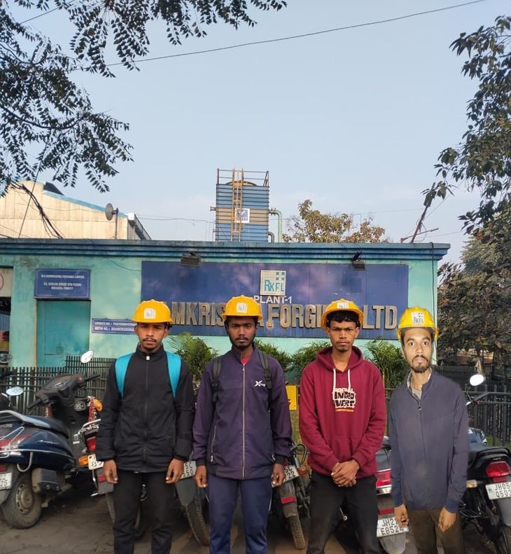Four students of ITI College got selected in Ramakrishna Forging Company.