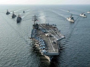 रिपोर्ट- ईरान की ओर बढ़ रहा अमेरिकी वॉरशिप:ताकतवर एयरक्राफ्ट USS अब्राहम लिंकन भी शामिल; पहले साउथ चाइना सी में तैनात था