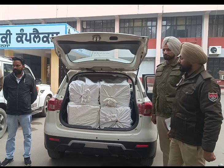 Mansa Police Seize 1.80 Lakh Drug Capsules From Brezza Car, Two Arrested