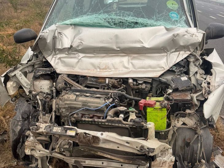 नूंह में पूर्व उपराष्ट्रपति धनखड़ के काफिले की गाड़ी टकराई:दिल्ली-मुंबई एक्सप्रेसवे पर हादसा; जयपुर की ओर जा रहे थे- INA NEWS