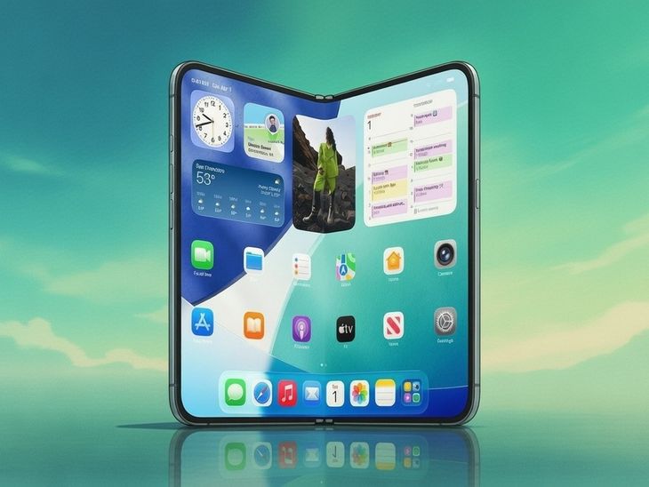 एपल का फोल्डेबल आईफोन: 7.8 इंच स्क्रीन, टच आईडी! [तकनीक] तकनीक Apple Foldable Iphone Delay Expected news image