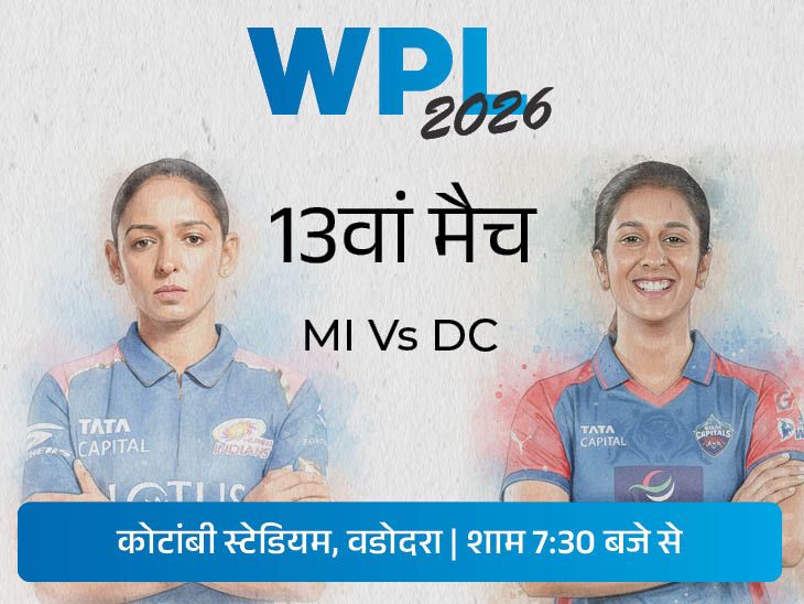WPL में आज MI Vs DC: मुंबई ने अपने आखिरी दो मैच गंवाए, दिल्ली को अब तक सिर्फ एक जीत मिली है।