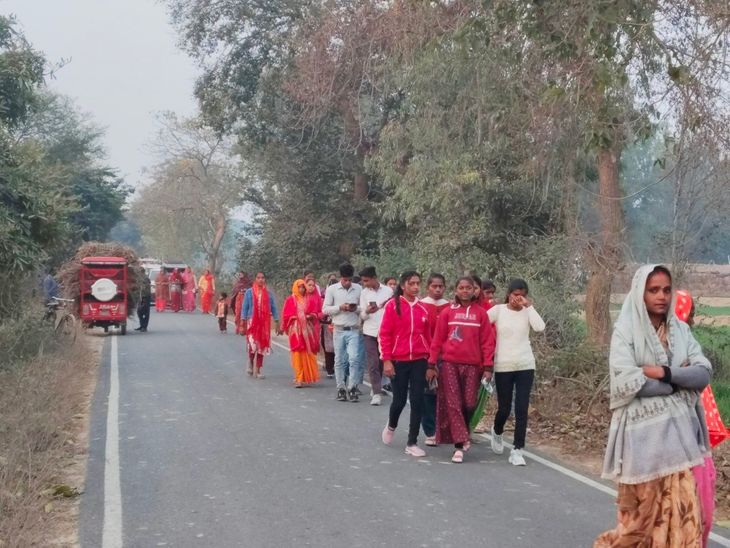 Gariya Village Kali Mata Temple Kalash Yatra Begins Bhagwat Katha