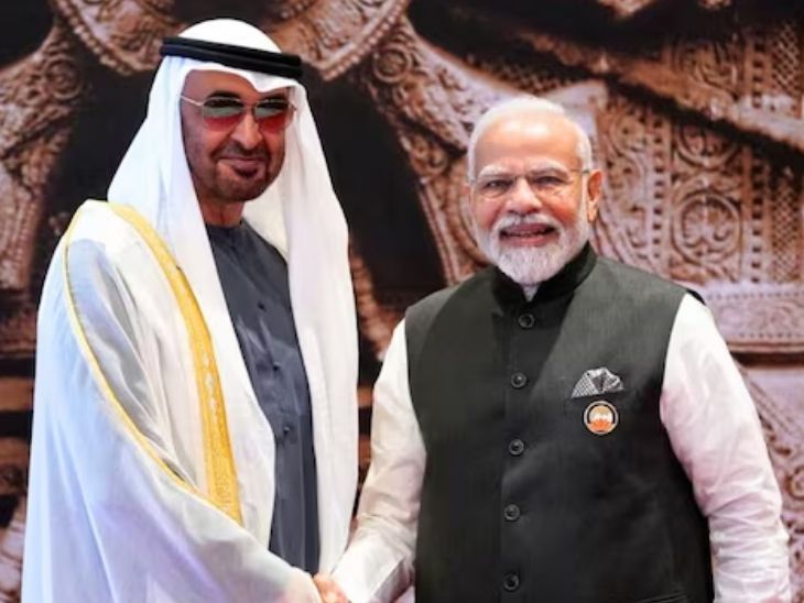 UAE प्रेसिडेंट शेख मोहम्मद आज भारत आएंगे:पिछले 10 साल में पांचवां दौरा; मिडिल-ईस्ट और रणनीतिक साझेदारी पर चर्चा संभव