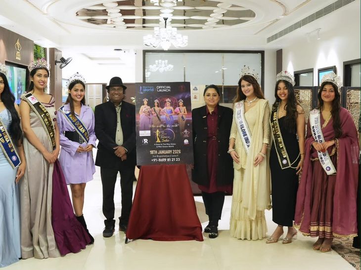 Miss Globe India 2025 Jasmin Rana Arrives in Jaipur