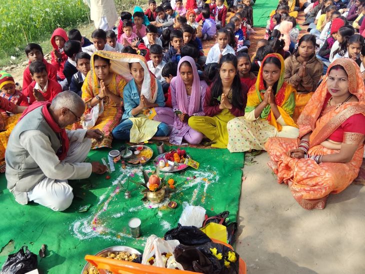 Shri Baba Phuleshwar Nath Students Celebrate Saraswati Puja | Badhya ...