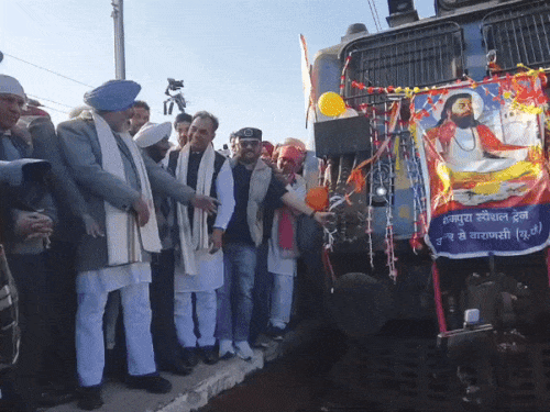 Punjab Minister Flags Off Banaras Train for Guru Ravidas Birth Anniversary