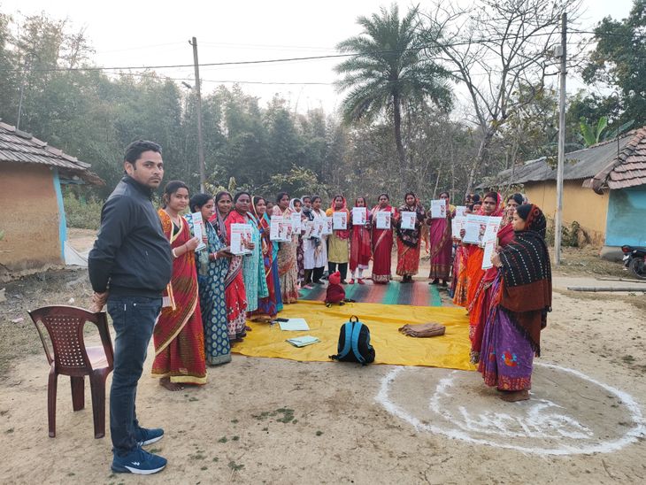 Women took a collective pledge for a filariasis-free society