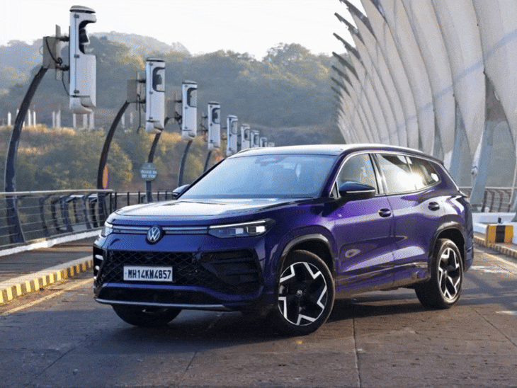VW Taigun R-Line 7-Seater SUV Revealed | 15-Inch Touchscreen, ADAS