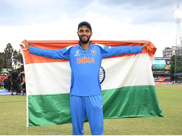 क्रिकेटर कनिष्क चौहान का आज झज्जर में ‘शाही’ स्वागत: 6,000 लोगों को खाना, गांव भर में जश्न; उन्होंने अंडर-19 विश्व कप में जीत का नेतृत्व किया – झज्जर न्यूज़