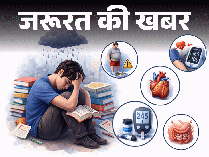 जरूरत की खबर- बच्चों में एकेडमिक स्ट्रेस:  इससे बढ़ती जवानी में डिप्रेशन और बीमारियों का रिस्क, डॉक्टर से जानें कैसे करें बचाव