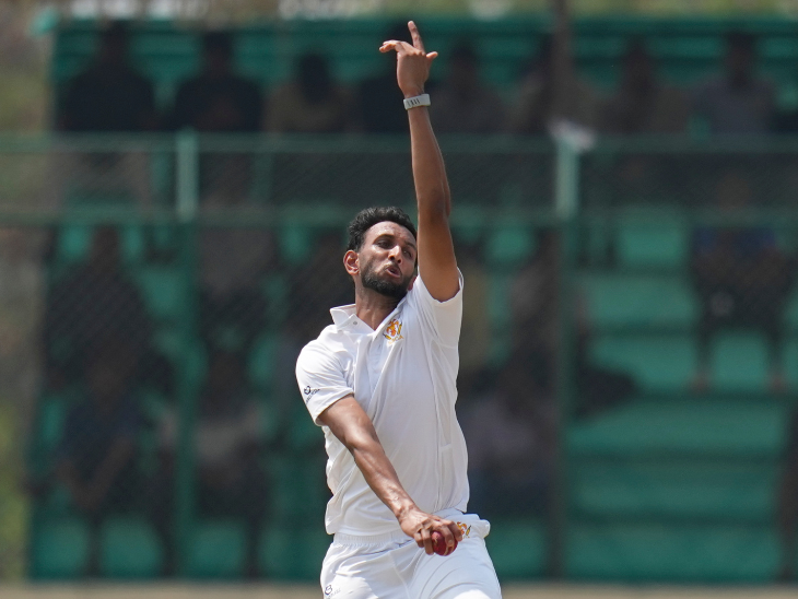 रणजी ट्रॉफी फाइनल: चाय के विश्राम तक जम्मू-कश्मीर का स्कोर 178/2: यावर हसन और शुभम पुंडीर की फिफ्टी; प्रसिद्ध कृष्णा ने 2 विकेट लिए