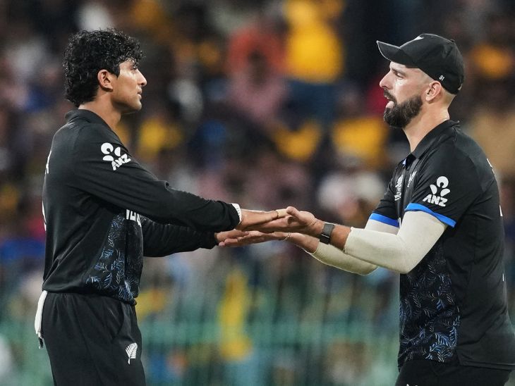 टी-20 वर्ल्डकप से श्रीलंका बाहर, न्यूजीलैंड की शानदार जीत, रचिन चमके! Sri Lanka Suffers Worldcup Loss news image